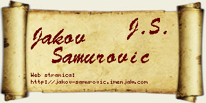 Jakov Samurović vizit kartica